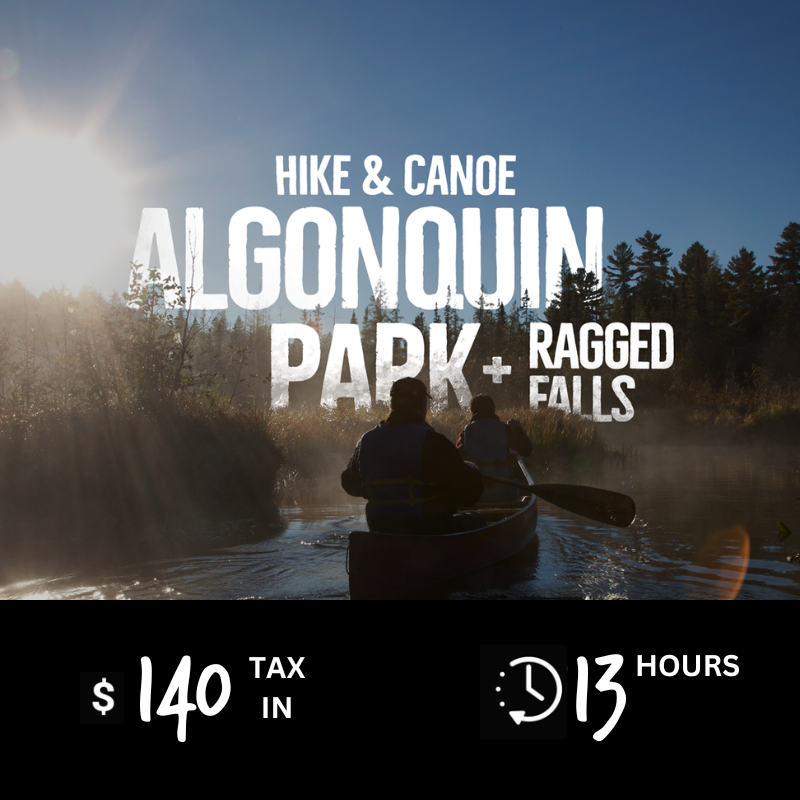 Algonquin Park + Ragged Falls (Hike & Canoe)