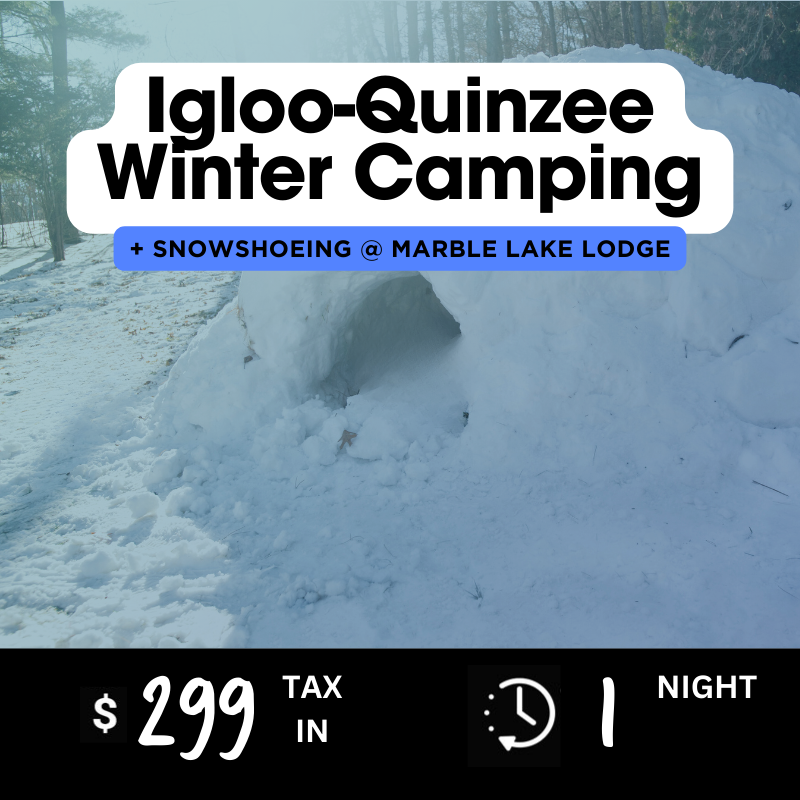 Igloo-Quinzee Winter Camping